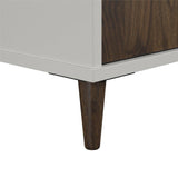 Ameriwood Home Ovando White Contemporary/Modern Wood Media Cabinet
