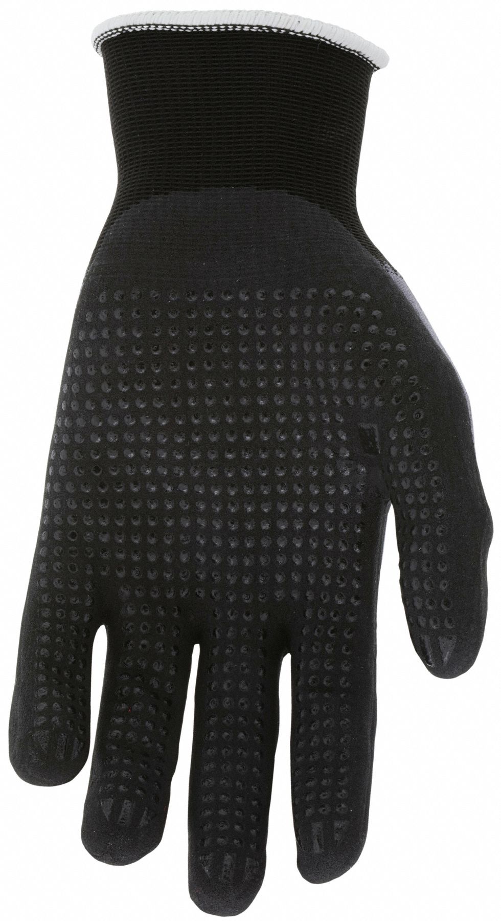 MCR SAFETY Ninja N96797 Nitrile Coated Gloves, XL, Gray/Black