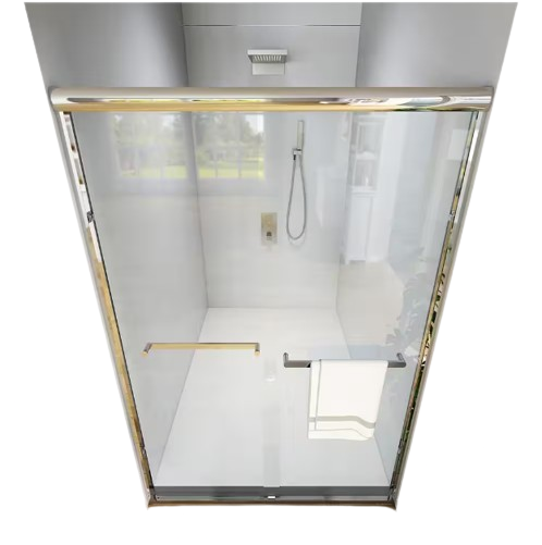 TOOLKISS 56 in. 60 in. W x 72 in. H Sliding Framed Shower Door in Chrome with Clear Glass