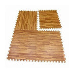 Interlocking Wood Effect Mats Eva Soft Foam Exercise Floor Gym Office Mat Puzzle
