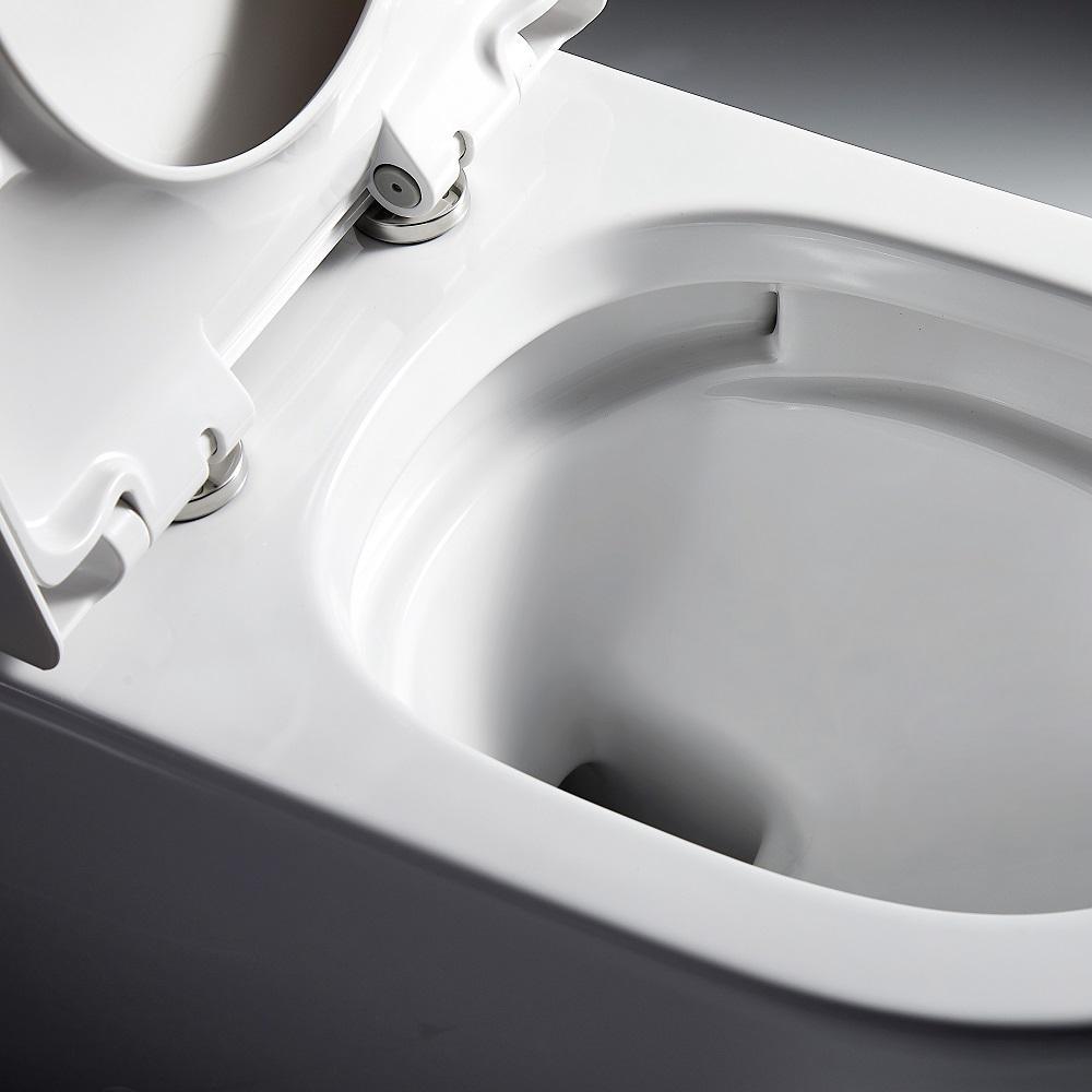 1-Piece 1.28 GPF Dual Flush High Efficiency Elongated Toilet in White, Seat Included - Super Arbor