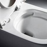 1-Piece 1.28 GPF Dual Flush High Efficiency Elongated Toilet in White, Seat Included - Super Arbor