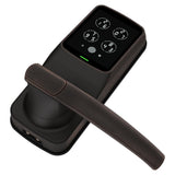 Secure Smart Touchscreen Keypad Door Latch Lock with Bluetooth, Venetian Bronze - Super Arbor