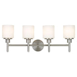Aubrey 4-Light Satin Nickel Vanity Light