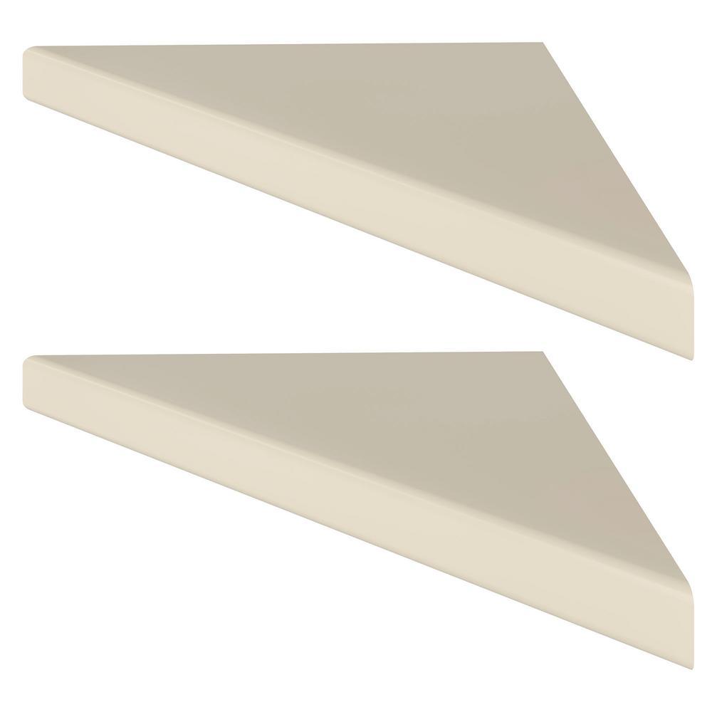 Corner Shelf in Dove White (2-Pack) - Super Arbor