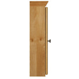 Ultraline 36 in. W x 27 in. H x 6-1/2 in. D Framed Tri-View Surface-Mount Bathroom Medicine Cabinet in Natural Alder - Super Arbor