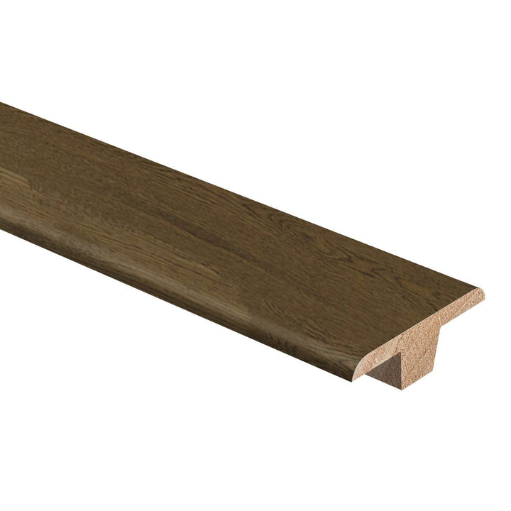 Zamma Worn Brown Oak 0.375-in T x 1.75-in W x 94-in L Wood Floor T-moulding