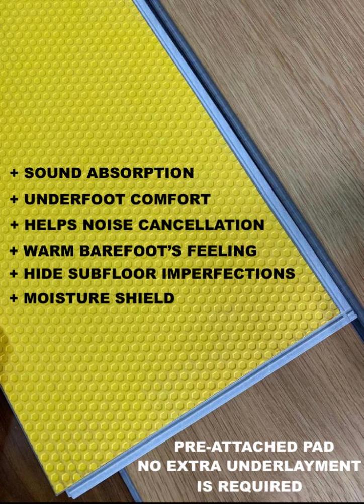 Deco Products Hydrostop Tropical Cape Waterproof Rigid Core Vinyl Plank Sample, 7 in x 6 in, 20-mil Wear Layer