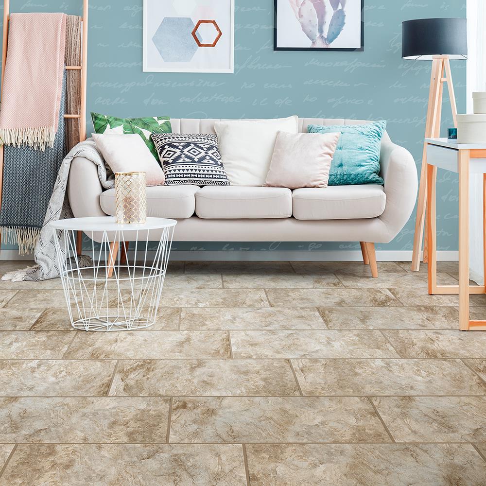 Congoleum DuraStone Elements Breeze Vinyl Tile Sample