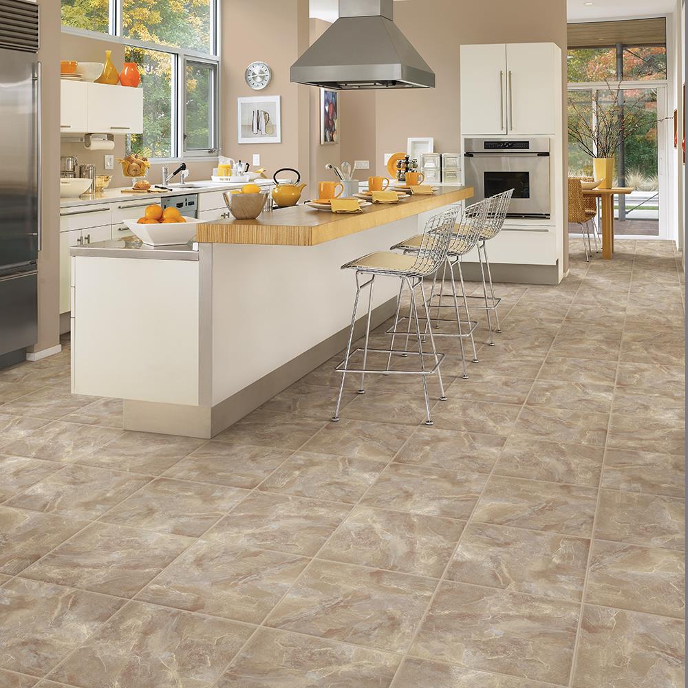 Congoleum DuraStone Village Slate Swanky Silk Vinyl Tile Sample
