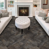 Congoleum DuraStone Architexture Gothic Arch Vinyl Tile Sample, 12 in x 8 in, 4-mil Wear Layer
