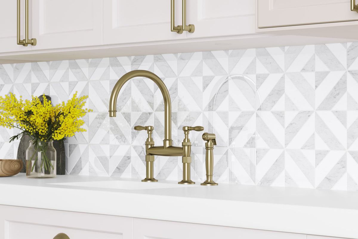 Satori Venatino Parquet 12-in x 12-in Polished Natural Stone Marble Look Mosaic Floor and Wall Tile (0.95-sq. ft/ Piece)
