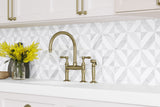 Satori Venatino Parquet 12-in x 12-in Polished Natural Stone Marble Look Mosaic Floor and Wall Tile (0.95-sq. ft/ Piece)