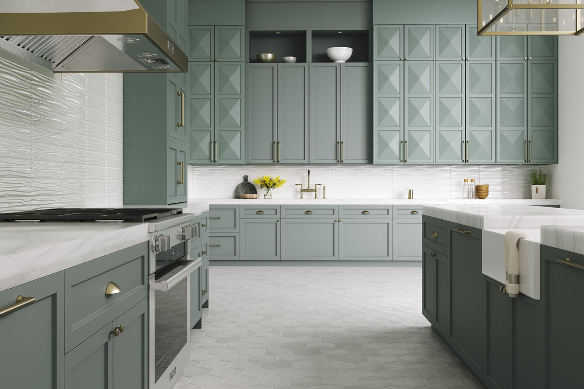 Satori Hudson Brilliant White Motion 4-in x 16-in Glossy Ceramic Wall Tile (0.43-sq. ft/ Piece)