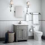 Delta Flynn 24-in Double Oil Rubbed Bronze Wall Mount Double Towel Bar