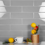 Apollo Tile (Sample) Blue 3-in x 12-in Polished Glass Floor and Wall Tile