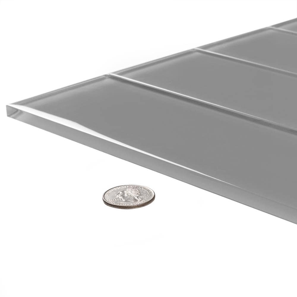 Apollo Tile (Sample) Blue 3-in x 12-in Polished Glass Floor and Wall Tile