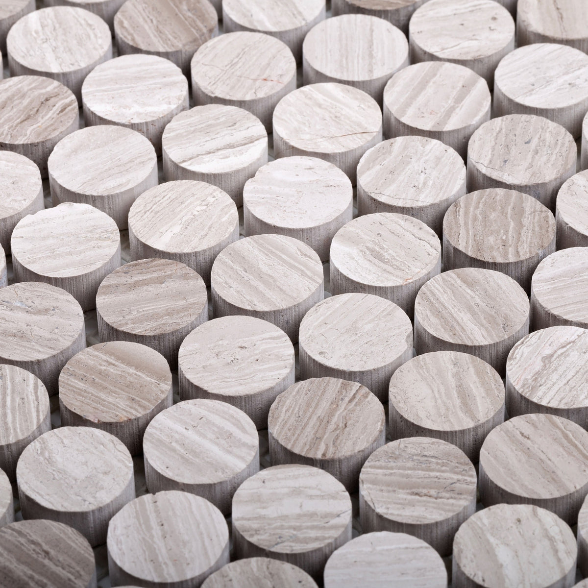 Apollo Tile (Sample) Beige 4-in x 4-in Polished Wood Honeycomb Wood Look Floor and Wall Tile