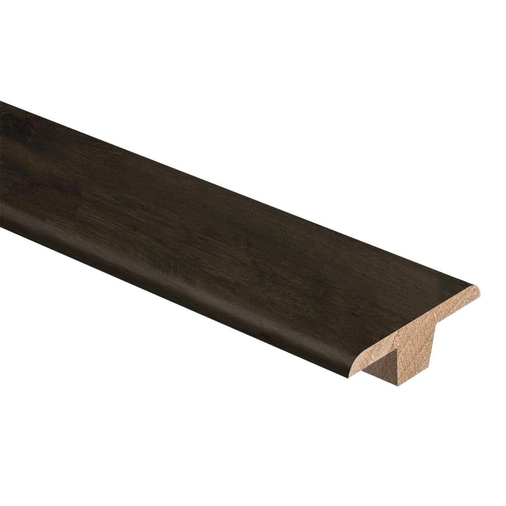 Zamma Dark Grey Hickory 0.375-in T x 1.75-in W x 94-in L Wood Floor T-moulding
