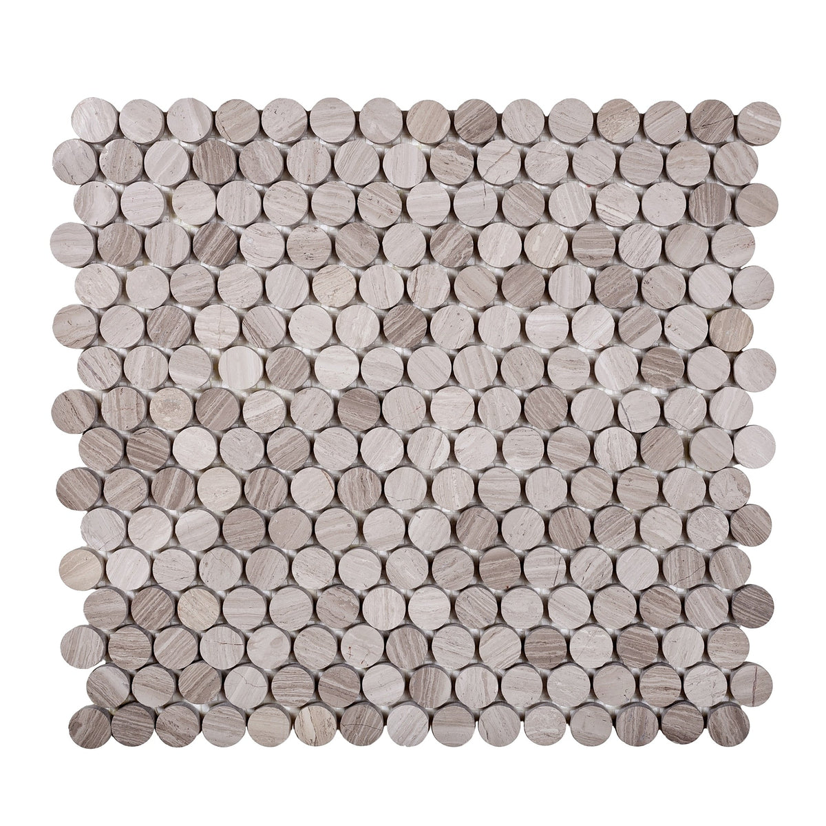 Apollo Tile Gray 11-in x 12-in Polished Wood Honeycomb Wood Look Floor and Wall Tile (4.83-sq. ft/ Carton)