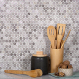 Apollo Tile (Sample) Beige 4-in x 4-in Polished Wood Honeycomb Wood Look Floor and Wall Tile