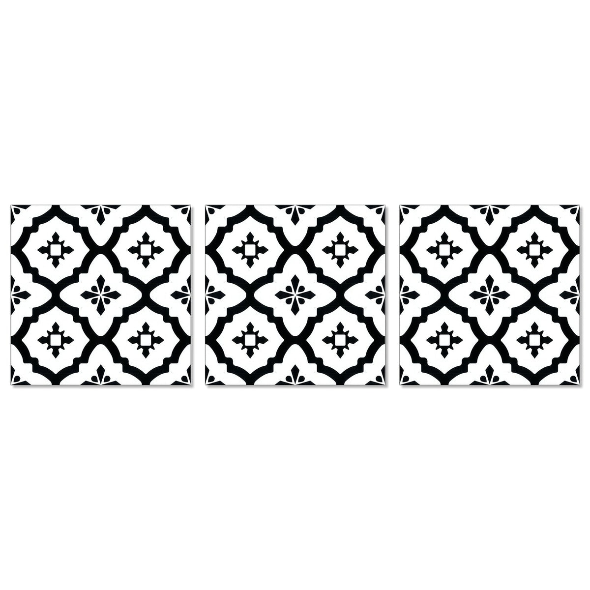 Lucida USA Venetian Black Patterned Look 12-mil x 12-in W x 12-in L Waterproof Peel and Stick Vinyl Tile Flooring (36-sq ft/ Carton)