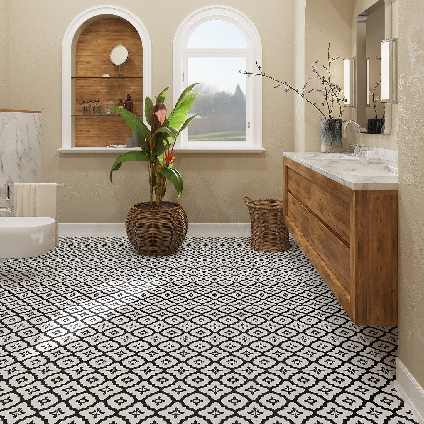 Lucida USA BaseCore Venetian 12-in x 12-in Waterproof Peel and Stick Luxury Flooring (36-sq ft)
