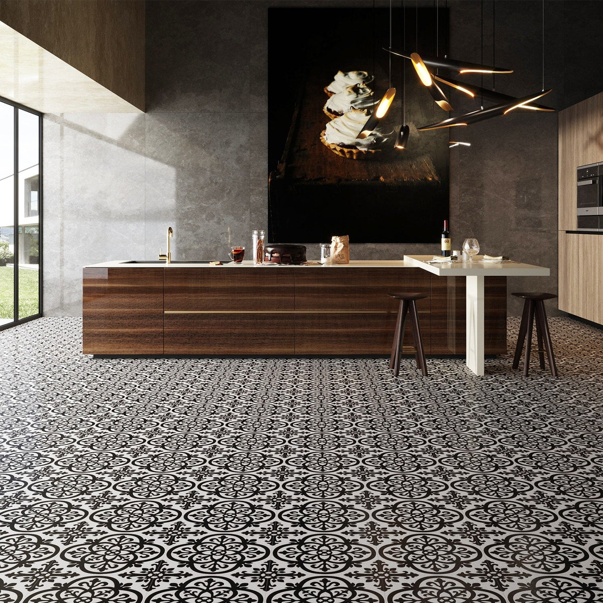 Lucida USA BaseCore Light Florentine 12-in x 12-in Waterproof Peel-and-Stick Luxury Vinyl Tile Flooring (36-sq ft/Carton)