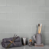 Apollo Tile (Sample) Blue 3-in x 6-in Matte Glass Brick Subway Floor and Wall Tile