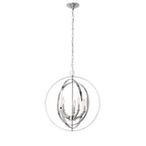 Progress Lighting Equinox 5-Light Polished Nickel Transitional Chandelier