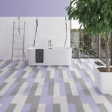 Lucida USA MonoCore Macaron Purple 22-mil x 5-4/5-in W x 36-in L Waterproof Interlocking Luxury Vinyl Plank Flooring (13-sq ft/ Carton)