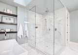 Satori White Cotton 6-in x 84-in Polished Porcelain Wall Tile