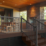 Freedom 2.5-in x 2.5-in x 4-ft Matte Bronze Aluminum Deck Post