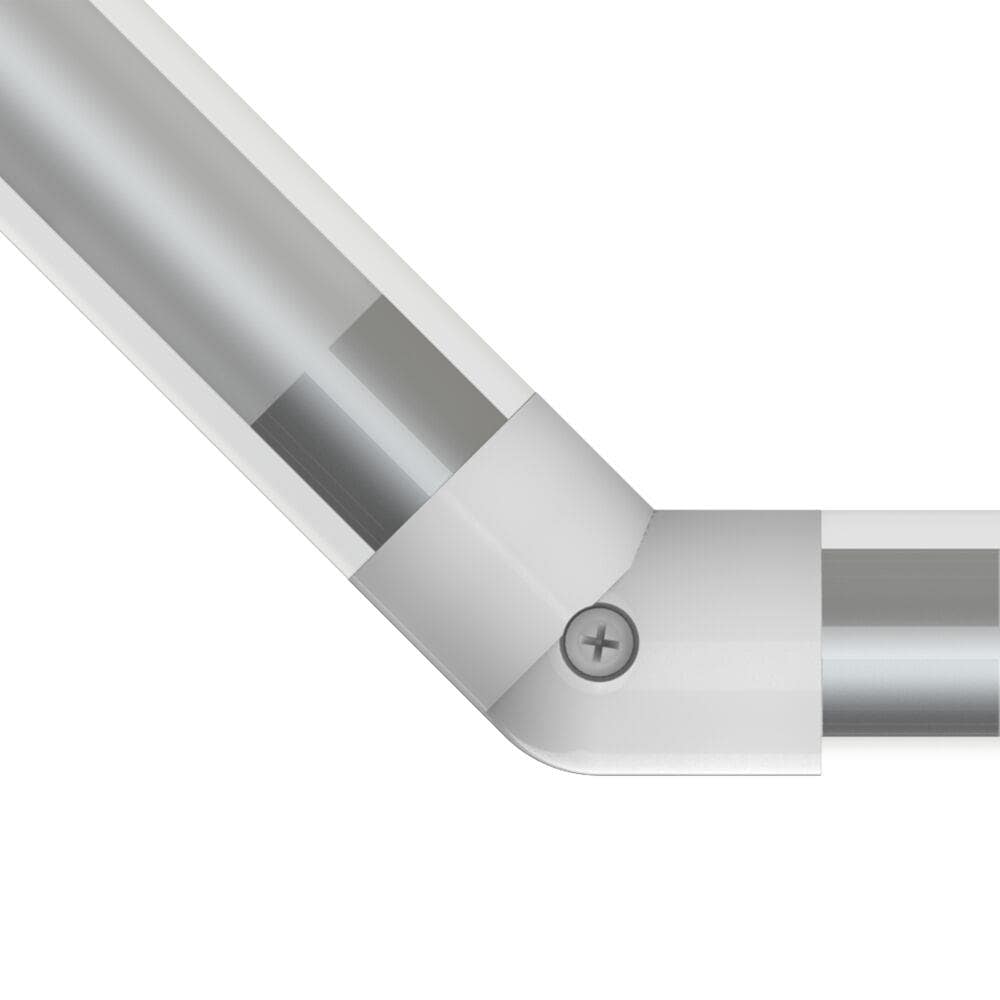 Freedom 3.75-in x 3.75-in White Aluminum Line Connector