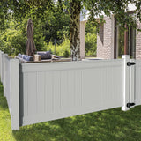 Freedom 7-ft H x 5-in W White Vinyl Corner Fence Post (Assembled)