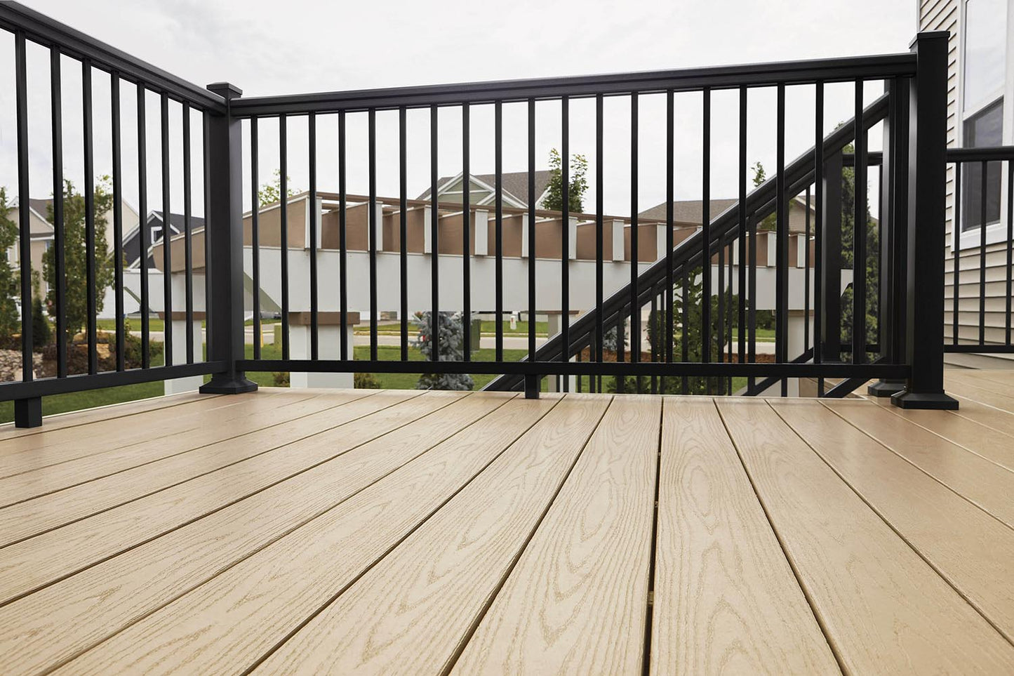 TimberTech Impression Rail Express 3-in x 3-in x 4-ft Black Aluminum Deck Post Sleeve