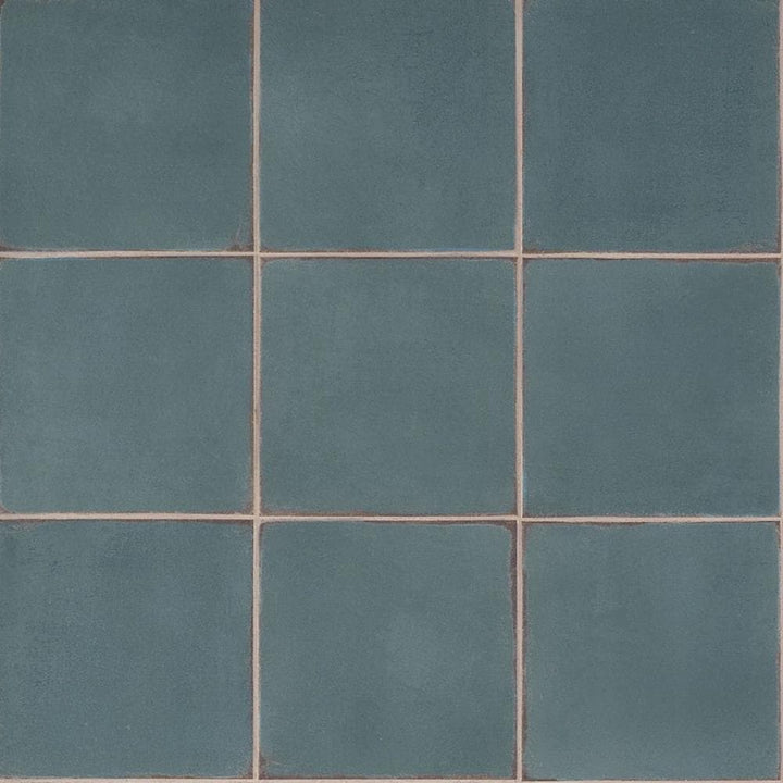 Artmore Tile Coronado Blue 8-in x 8-in Matte Porcelain Encaustic Floor and Wall Tile product image