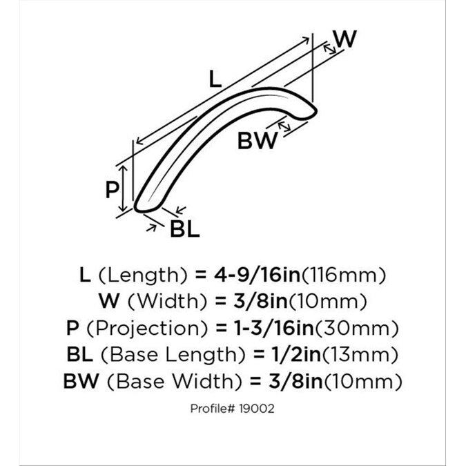 Amerock Allison (96mm) Center to Center Bar Handle Drawer Pull