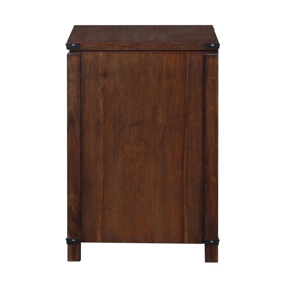 OSHOME Baton Rouge Brushed Walnut 2-Drawer 19-in File Cabinet