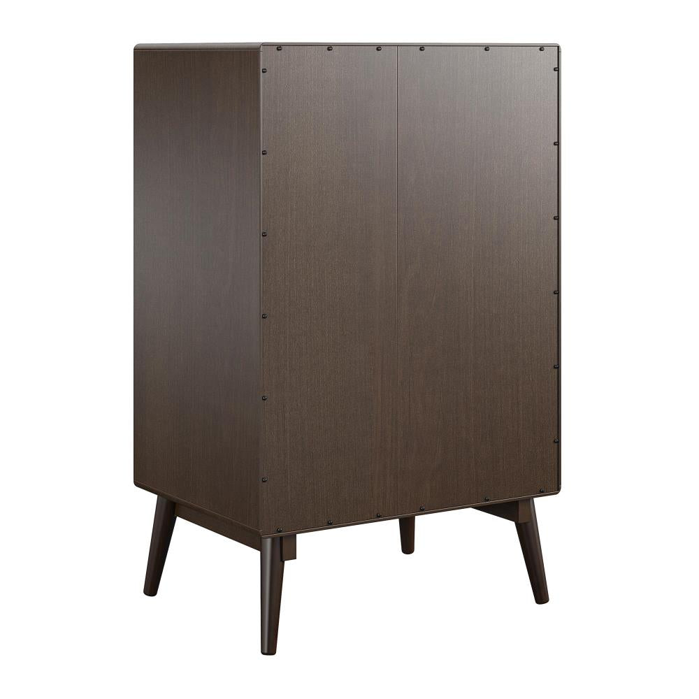 Ameriwood Home Brittany 24-in x 38.8-in Brown Rectangle Bar Cabinet