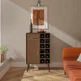 Ameriwood Home Brittany 24-in x 38.8-in Brown Rectangle Bar Cabinet