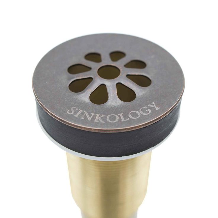 SINKOLOGY Eddington All-In-One 16 in. Copper Vessel Bathroom Sink with Pfister Ashfield Bronze Faucet and Drain