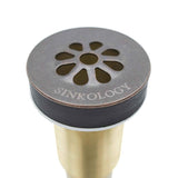 SINKOLOGY Eddington All-In-One 16 in. Copper Vessel Bathroom Sink with Pfister Ashfield Bronze Faucet and Drain