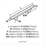 Amerock Sleek 3-3/4-in (96mm) Center to Center Satin Nickel Rectangular Bar Drawer Pull