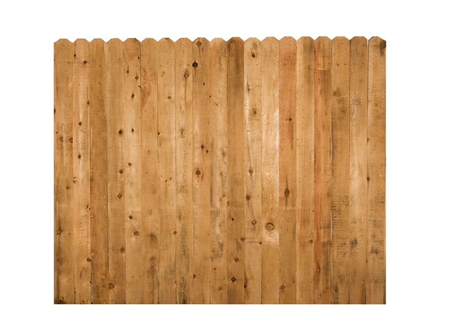 6-ft x 8-ft Cedar Dog Ear Privacy Fence Panel