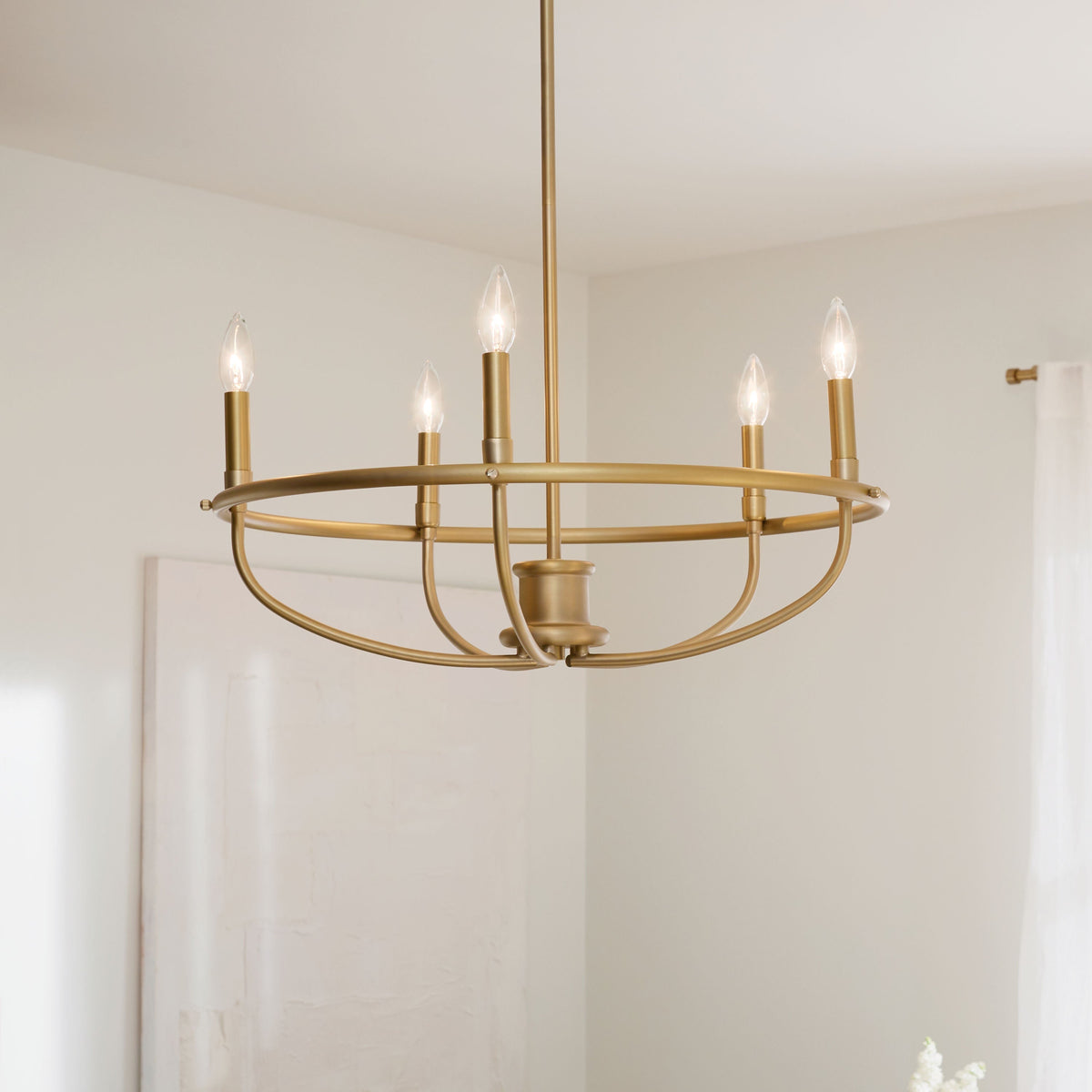 Kichler Bethel 5-Light Bronze Modern/Contemporary Chandelier