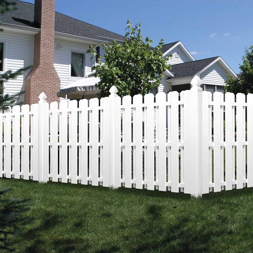 Freedom Pre-Assembled 2.832-in White Metal Bracket For Vinyl Fence 2-Pack