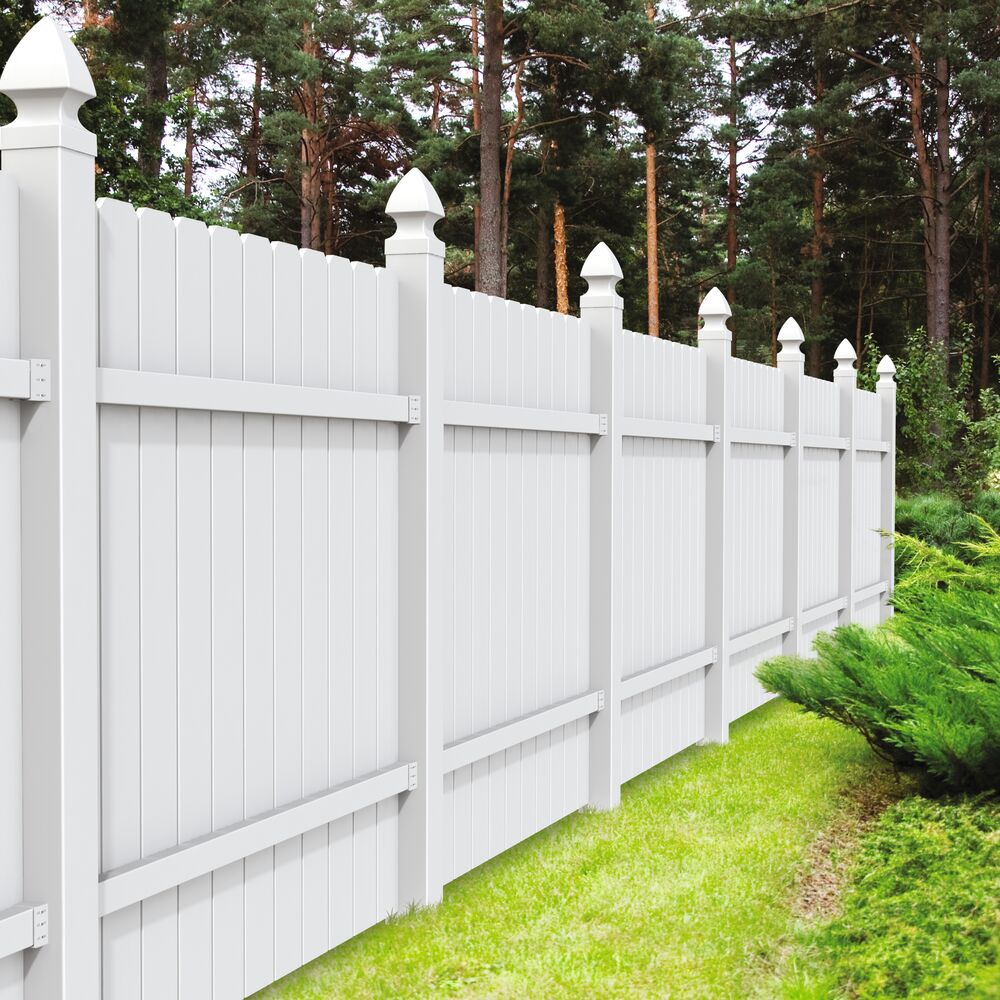 Freedom Pre-Assembled 2.832-in White Metal Bracket For Vinyl Fence 2-Pack