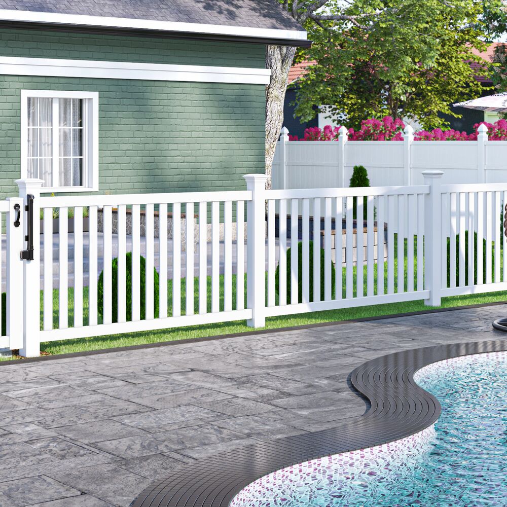 Freedom Terex 7-ft H x 5-in W White Vinyl Corner Fence Post (Unassembled)