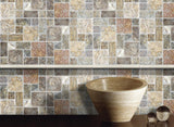 Satori Chiaro Natural Stone Travertine Pencil Liner Tile (1/2-in x 8-in)